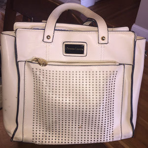 Christian Lacroix Cream Leather Bag